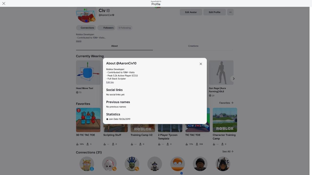 Roblox Profile